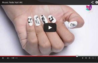 Music Note Nail Art